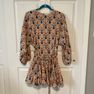 EUC Rhode Ella Belted Floral Minidress Harmony Mini Size medium